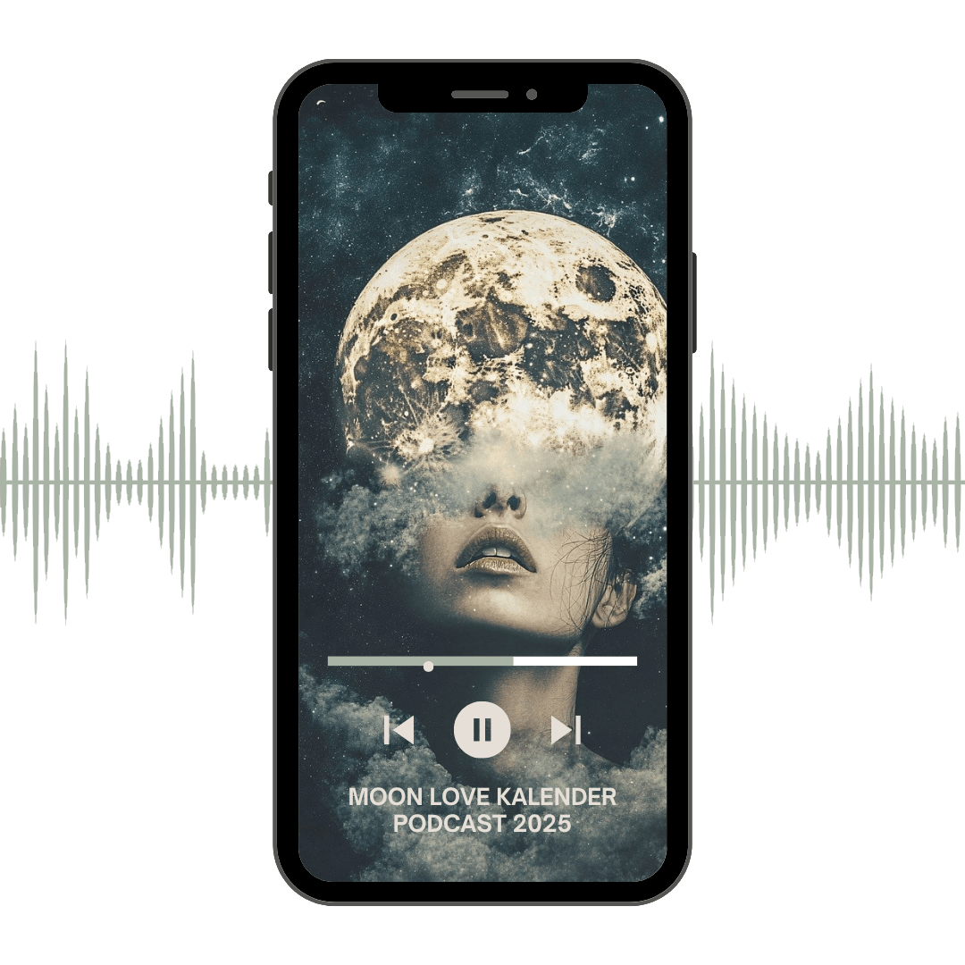 Mockup Podcast Moon Love Kalender Karin Buttinger Herzraum